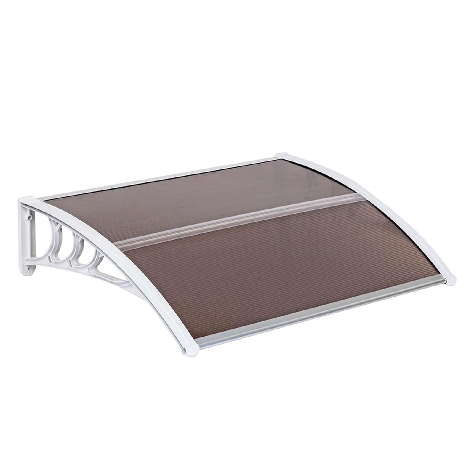 Ah-Decor Awnings Door and Window Awnings Brown Board-White Holder