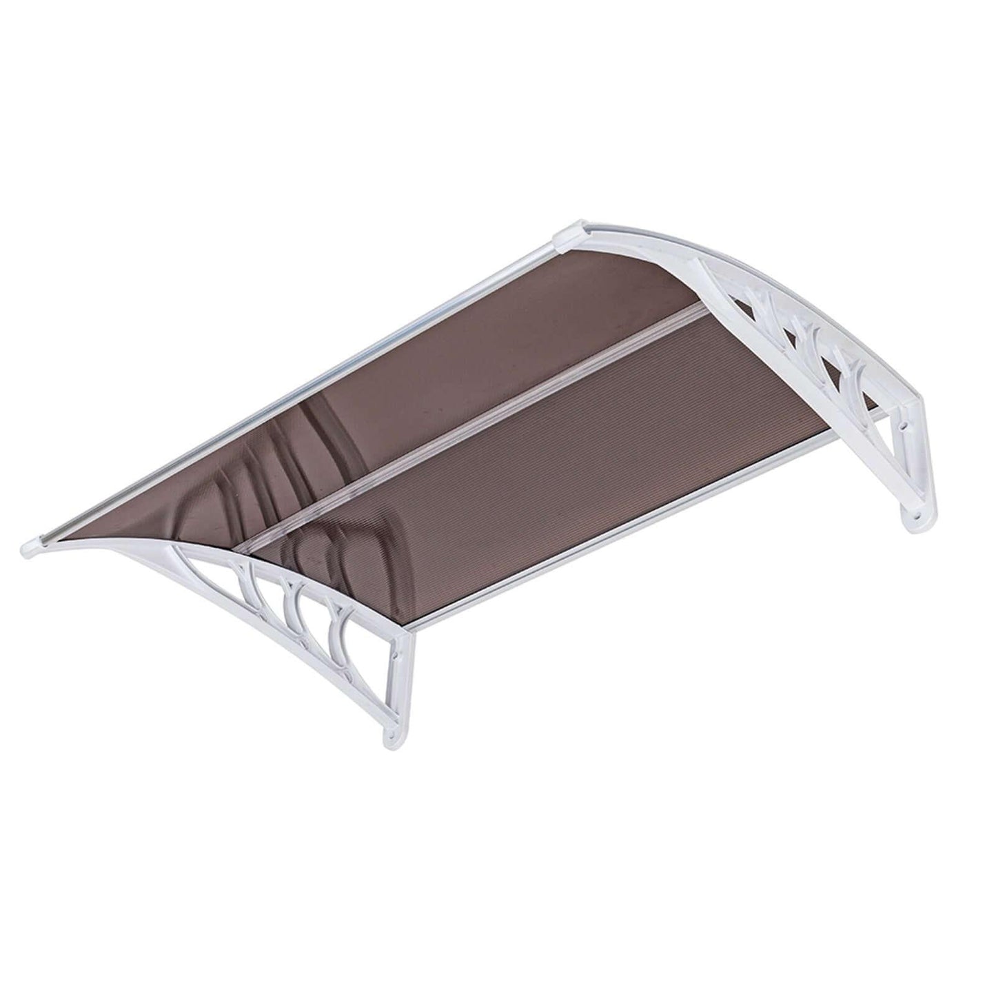 Ah-Decor Awnings Door and Window Awnings Brown Board-White Holder