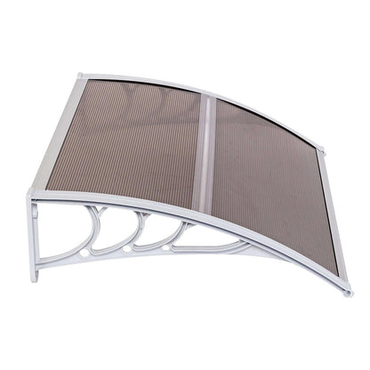 Ah-Decor Awnings Door and Window Awnings Brown Board-White Holder