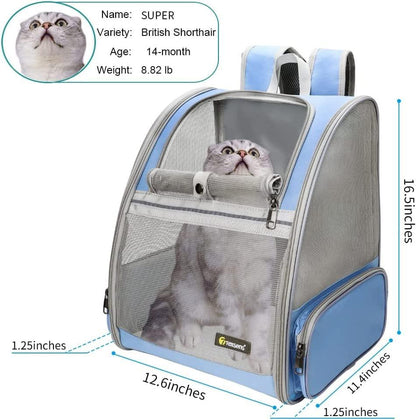 AH-DECOR Cat bag Innovative Traveler Bubble Backpack Pet Carriers for Cats and Dogs