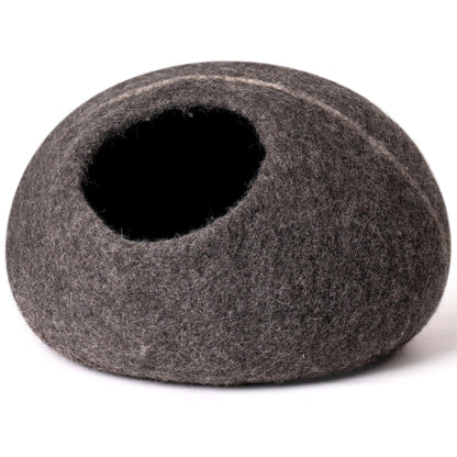 AH-DECOR cat bed Cat Cave Bed -Handmade Wool Cat Bed Cave with Mouse Toy