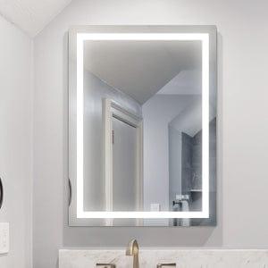 AH-DECOR mirror LED Bathroom Mirror 48x 36  Inch with lights, anti-Fog & Dimming Led Bathroom Vanity Mirror