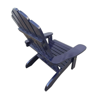 AH-DECOR Outdoor or indoor Wood blue children Adirondack chair