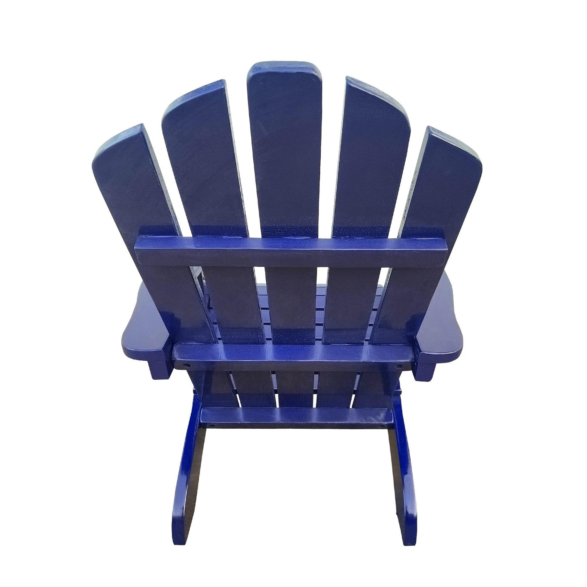 AH-DECOR Outdoor or indoor Wood blue children Adirondack chair