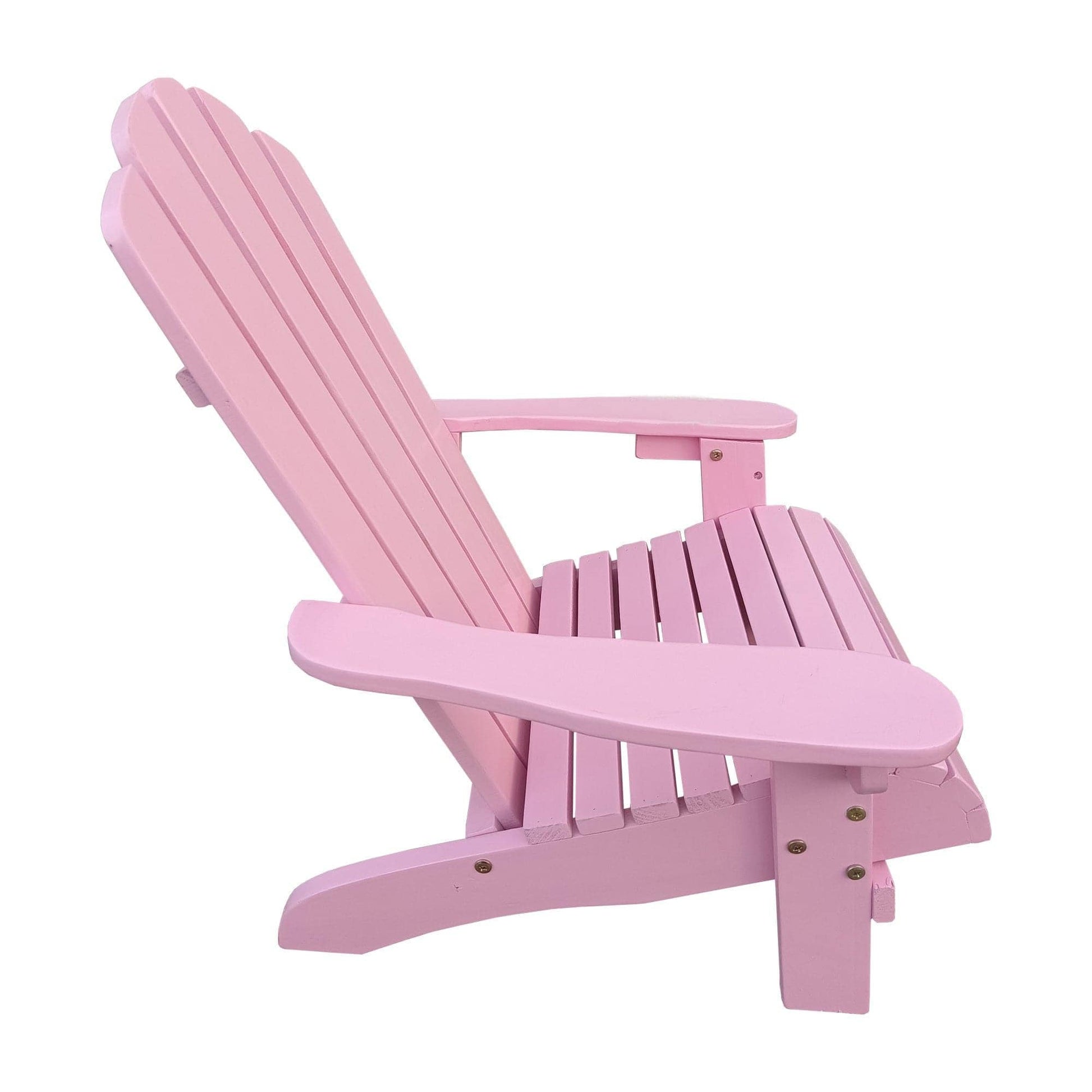 AHDECOR Outdoor or indoor Wood pink children Adirondack chair