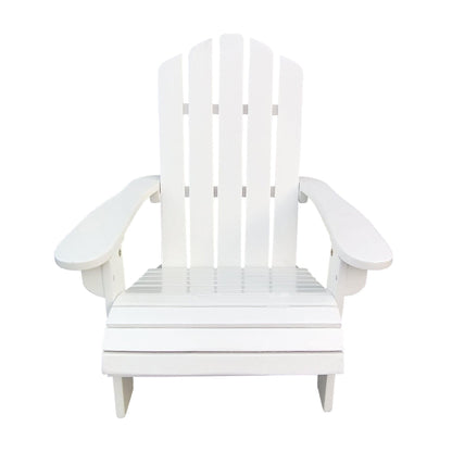 AHDECOR Outdoor or indoor Wood white children Adirondack chair