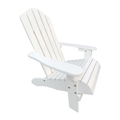 AHDECOR Outdoor or indoor Wood white children Adirondack chair