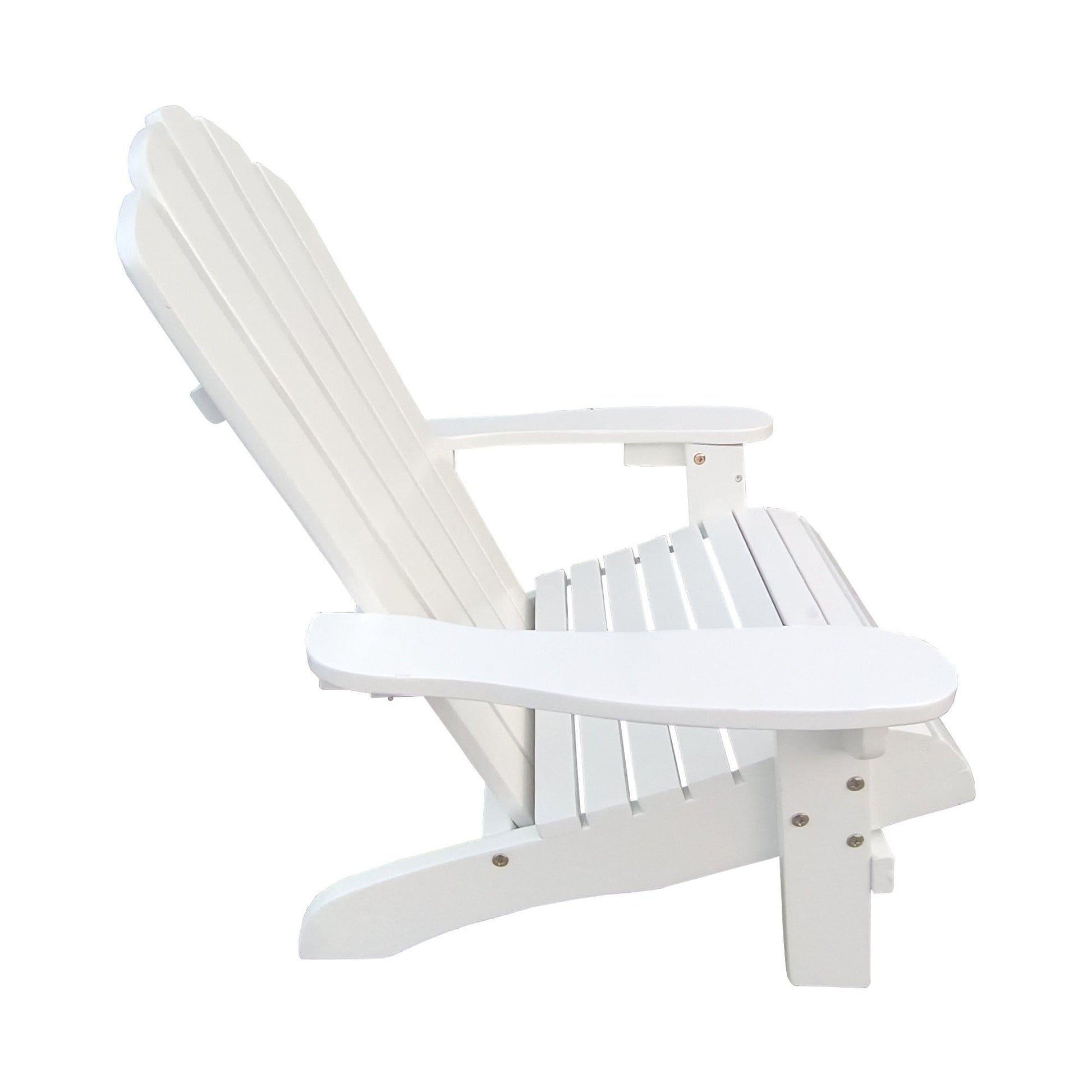 AHDECOR Outdoor or indoor Wood white children Adirondack chair