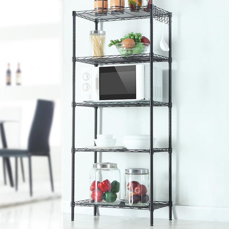 Ah-decor Storage Rack Length(cm)  55.00	Width(cm) 31.00 Changeable Assembly Floor Standing Carbon Steel Storage Rack Black