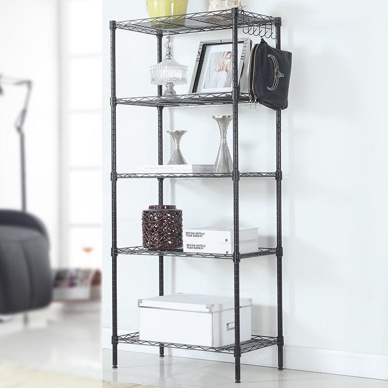 Ah-decor Storage Rack Length(cm)  55.00	Width(cm) 31.00 Changeable Assembly Floor Standing Carbon Steel Storage Rack Black