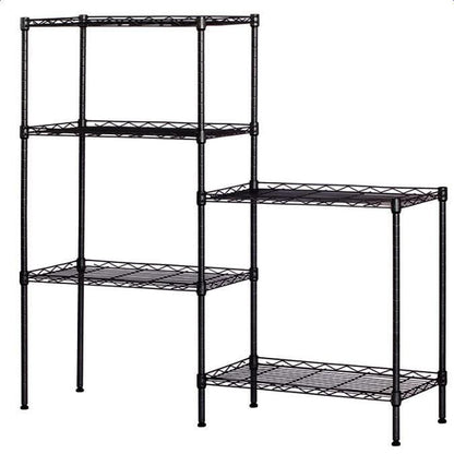 Ah-decor Storage Rack Length(cm)  55.00	Width(cm) 31.00 Changeable Assembly Floor Standing Carbon Steel Storage Rack Black