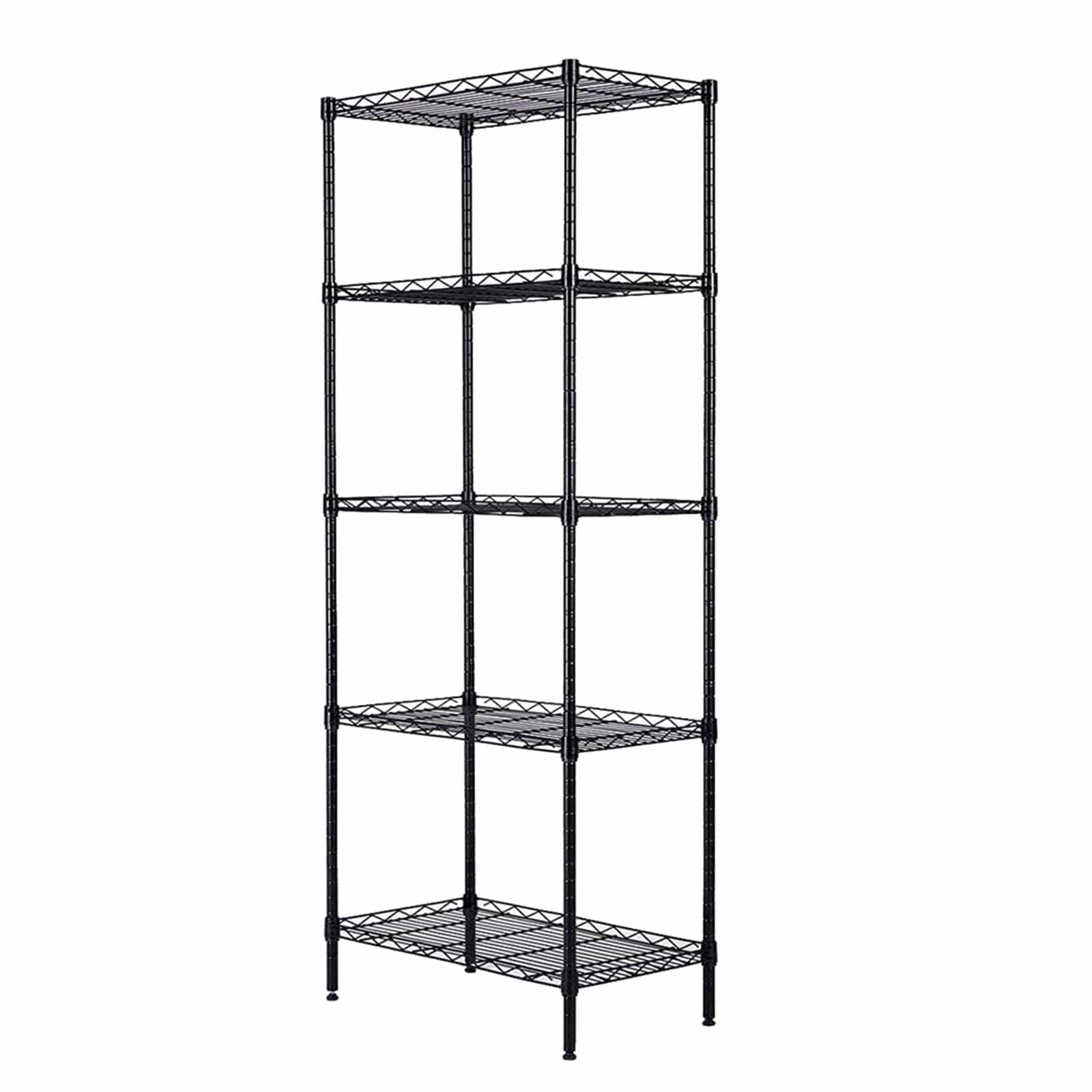 Ah-decor Storage Rack Length(cm)  55.00	Width(cm) 31.00 Changeable Assembly Floor Standing Carbon Steel Storage Rack Black