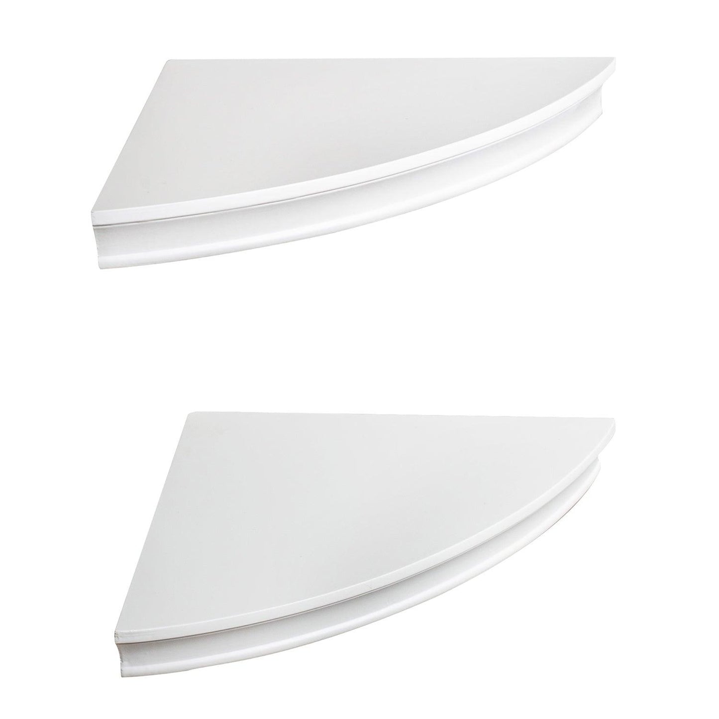 AH-DECOR wall shelf White Corner Shelves For Living Room And Bathroom 2-Pack